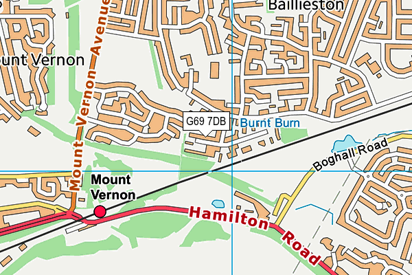 G69 7DB map - OS VectorMap District (Ordnance Survey) G69 7DB map - OS VectorMap District (Ordnance Survey)