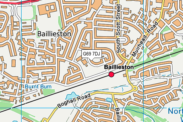 G69 7DJ map - OS VectorMap District (Ordnance Survey) G69 7DJ map - OS VectorMap District (Ordnance Survey)