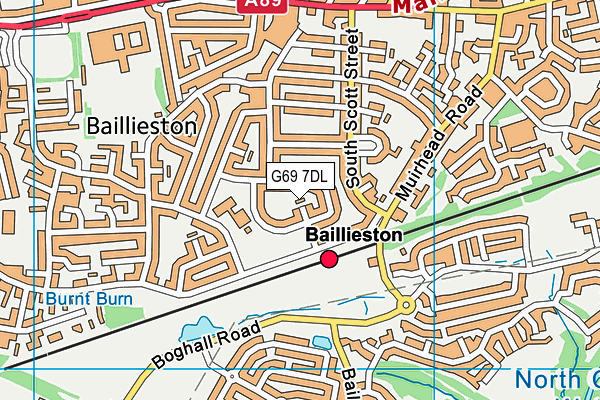 G69 7DL map - OS VectorMap District (Ordnance Survey) G69 7DL map - OS VectorMap District (Ordnance Survey)