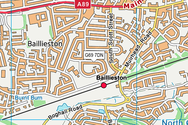 G69 7DN map - OS VectorMap District (Ordnance Survey) G69 7DN map - OS VectorMap District (Ordnance Survey)