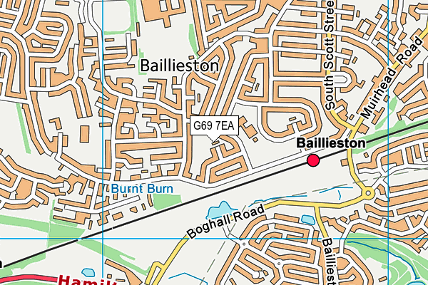 G69 7EA map - OS VectorMap District (Ordnance Survey) G69 7EA map - OS VectorMap District (Ordnance Survey)