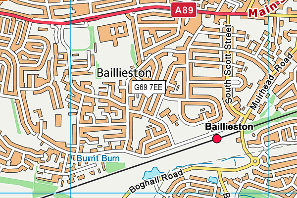 G69 7EE map - OS VectorMap District (Ordnance Survey) G69 7EE map - OS VectorMap District (Ordnance Survey)