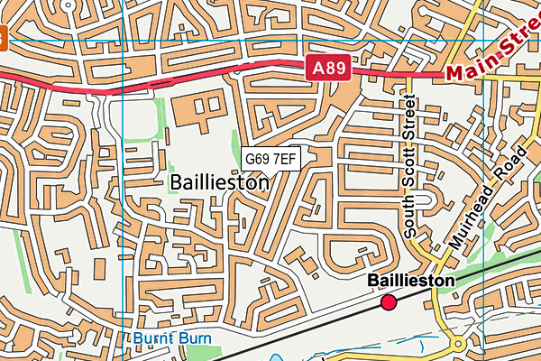 G69 7EF map - OS VectorMap District (Ordnance Survey) G69 7EF map - OS VectorMap District (Ordnance Survey)