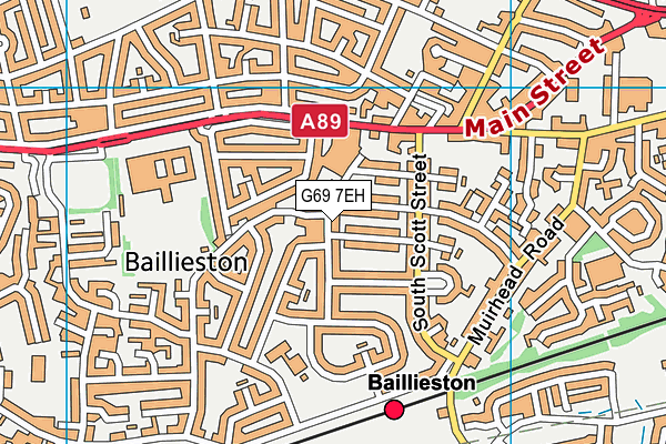 G69 7EH map - OS VectorMap District (Ordnance Survey) G69 7EH map - OS VectorMap District (Ordnance Survey)
