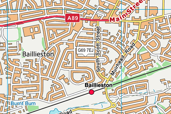 G69 7EJ map - OS VectorMap District (Ordnance Survey) G69 7EJ map - OS VectorMap District (Ordnance Survey)