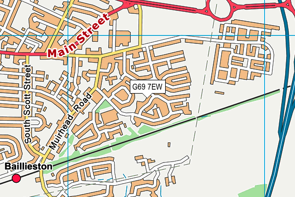 G69 7EW map - OS VectorMap District (Ordnance Survey) G69 7EW map - OS VectorMap District (Ordnance Survey)