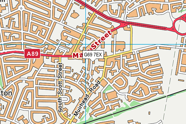 G69 7EX map - OS VectorMap District (Ordnance Survey) G69 7EX map - OS VectorMap District (Ordnance Survey)