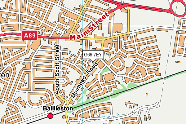 G69 7EY map - OS VectorMap District (Ordnance Survey) G69 7EY map - OS VectorMap District (Ordnance Survey)