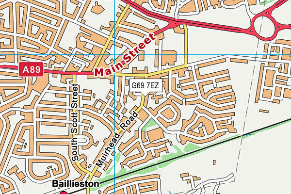 G69 7EZ map - OS VectorMap District (Ordnance Survey) G69 7EZ map - OS VectorMap District (Ordnance Survey)