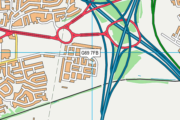 G69 7FB map - OS VectorMap District (Ordnance Survey) G69 7FB map - OS VectorMap District (Ordnance Survey)