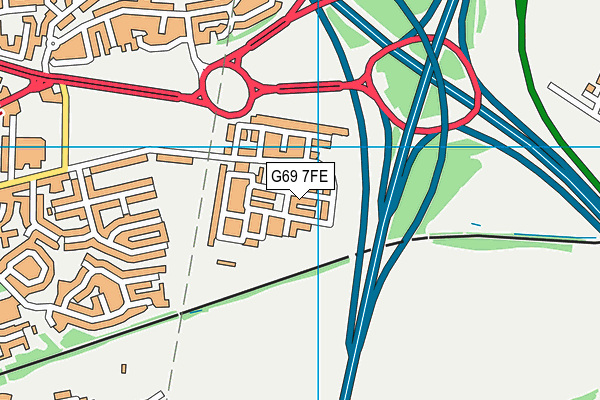 G69 7FE map - OS VectorMap District (Ordnance Survey) G69 7FE map - OS VectorMap District (Ordnance Survey)