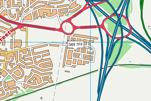 G69 7FF map - OS VectorMap District (Ordnance Survey) G69 7FF map - OS VectorMap District (Ordnance Survey)