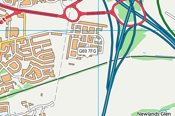 G69 7FG map - OS VectorMap District (Ordnance Survey) G69 7FG map - OS VectorMap District (Ordnance Survey)