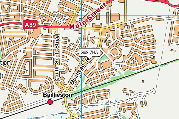 G69 7HA map - OS VectorMap District (Ordnance Survey) G69 7HA map - OS VectorMap District (Ordnance Survey)