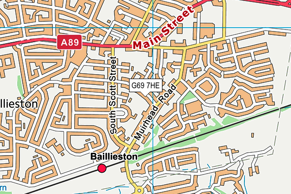 G69 7HE map - OS VectorMap District (Ordnance Survey) G69 7HE map - OS VectorMap District (Ordnance Survey)
