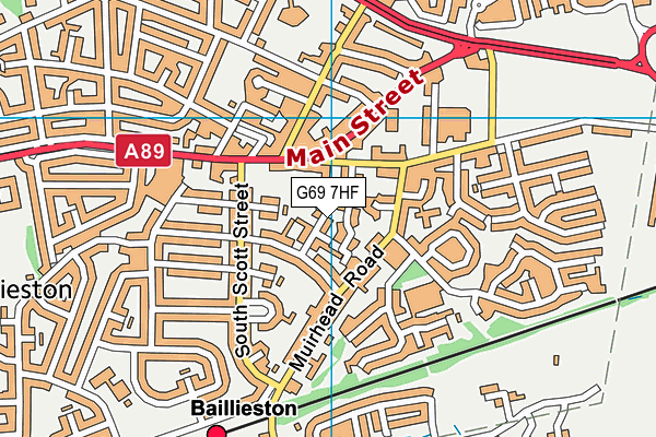 G69 7HF map - OS VectorMap District (Ordnance Survey) G69 7HF map - OS VectorMap District (Ordnance Survey)
