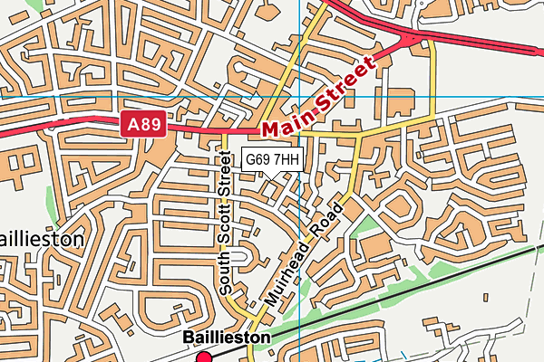 G69 7HH map - OS VectorMap District (Ordnance Survey) G69 7HH map - OS VectorMap District (Ordnance Survey)