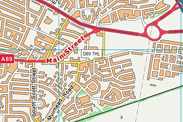 G69 7HL map - OS VectorMap District (Ordnance Survey) G69 7HL map - OS VectorMap District (Ordnance Survey)