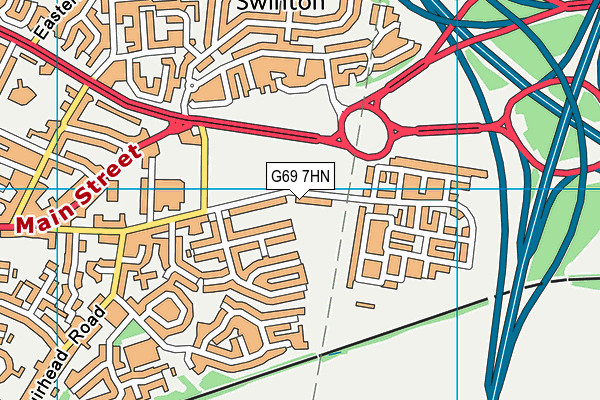 G69 7HN map - OS VectorMap District (Ordnance Survey) G69 7HN map - OS VectorMap District (Ordnance Survey)