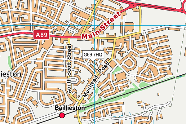 G69 7HQ map - OS VectorMap District (Ordnance Survey) G69 7HQ map - OS VectorMap District (Ordnance Survey)