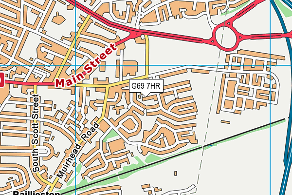 G69 7HR map - OS VectorMap District (Ordnance Survey) G69 7HR map - OS VectorMap District (Ordnance Survey)