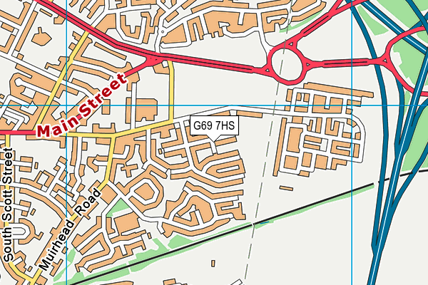 G69 7HS map - OS VectorMap District (Ordnance Survey) G69 7HS map - OS VectorMap District (Ordnance Survey)