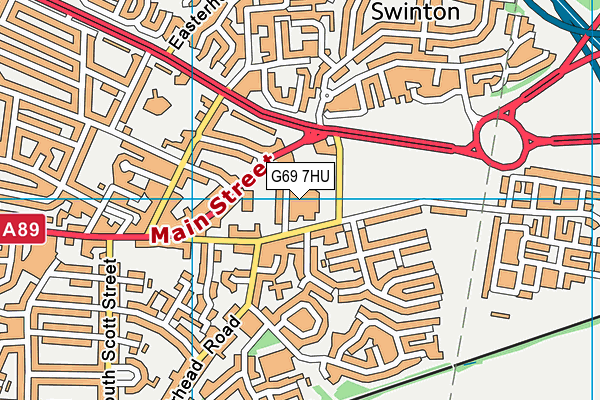 G69 7HU map - OS VectorMap District (Ordnance Survey) G69 7HU map - OS VectorMap District (Ordnance Survey)