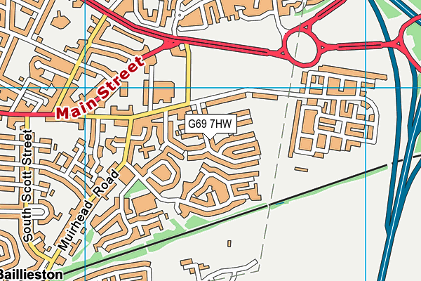 G69 7HW map - OS VectorMap District (Ordnance Survey) G69 7HW map - OS VectorMap District (Ordnance Survey)