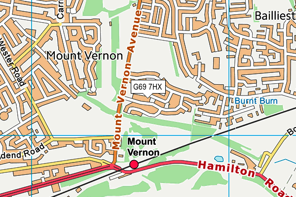 G69 7HX map - OS VectorMap District (Ordnance Survey) G69 7HX map - OS VectorMap District (Ordnance Survey)