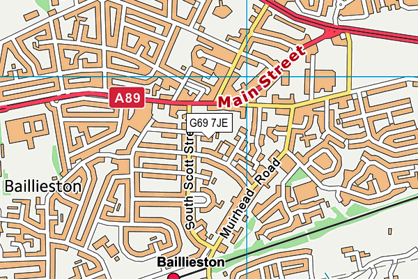 G69 7JE map - OS VectorMap District (Ordnance Survey) G69 7JE map - OS VectorMap District (Ordnance Survey)