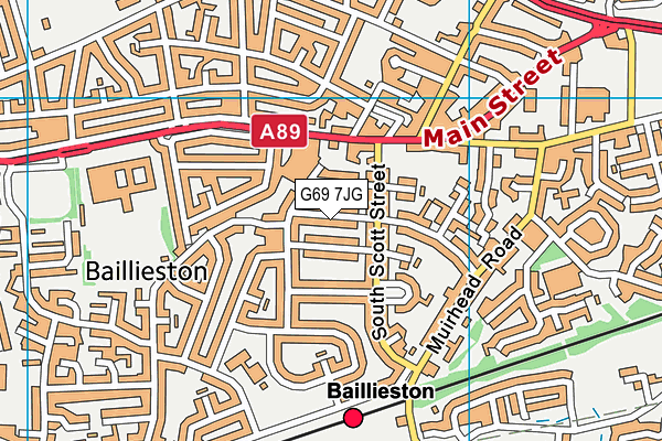 G69 7JG map - OS VectorMap District (Ordnance Survey) G69 7JG map - OS VectorMap District (Ordnance Survey)