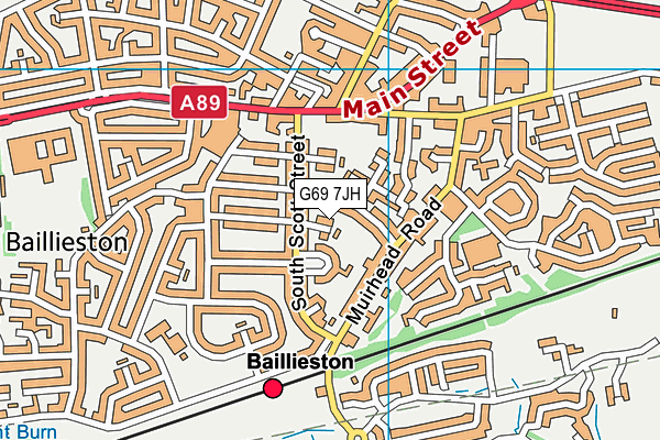 G69 7JH map - OS VectorMap District (Ordnance Survey) G69 7JH map - OS VectorMap District (Ordnance Survey)