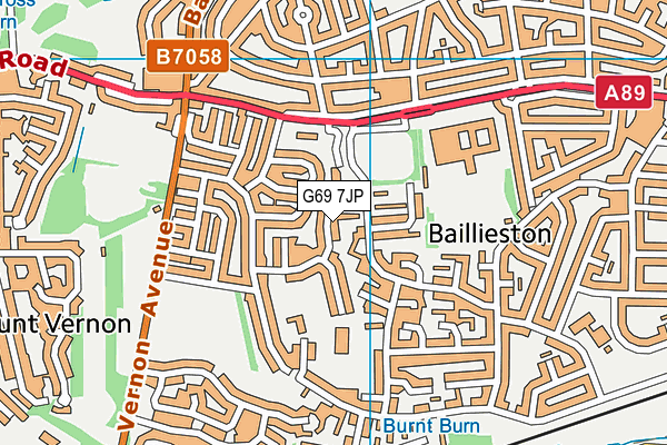 G69 7JP map - OS VectorMap District (Ordnance Survey) G69 7JP map - OS VectorMap District (Ordnance Survey)