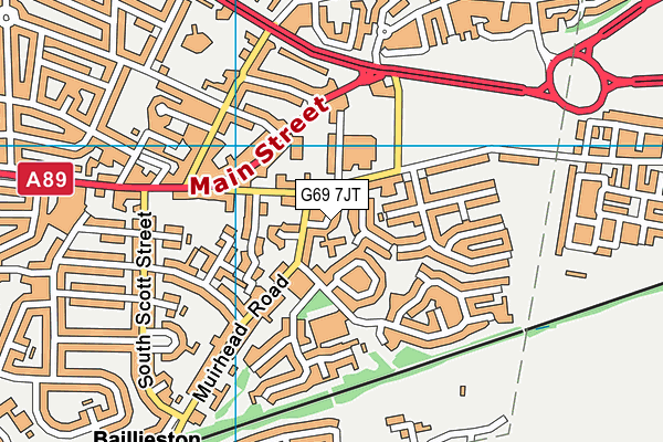 G69 7JT map - OS VectorMap District (Ordnance Survey) G69 7JT map - OS VectorMap District (Ordnance Survey)