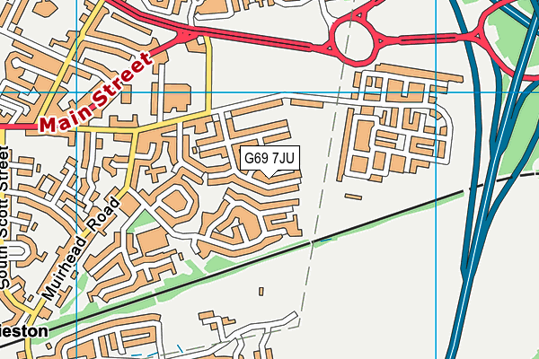 G69 7JU map - OS VectorMap District (Ordnance Survey) G69 7JU map - OS VectorMap District (Ordnance Survey)