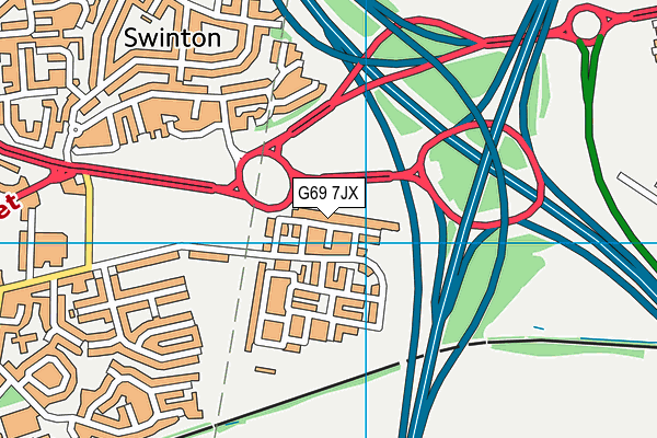 G69 7JX map - OS VectorMap District (Ordnance Survey) G69 7JX map - OS VectorMap District (Ordnance Survey)