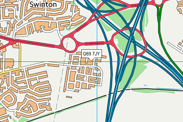 G69 7JY map - OS VectorMap District (Ordnance Survey) G69 7JY map - OS VectorMap District (Ordnance Survey)