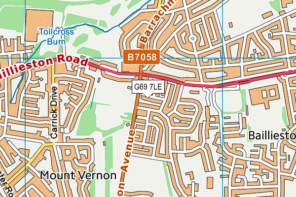 G69 7LE map - OS VectorMap District (Ordnance Survey) G69 7LE map - OS VectorMap District (Ordnance Survey)