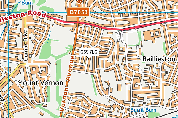 G69 7LG map - OS VectorMap District (Ordnance Survey) G69 7LG map - OS VectorMap District (Ordnance Survey)