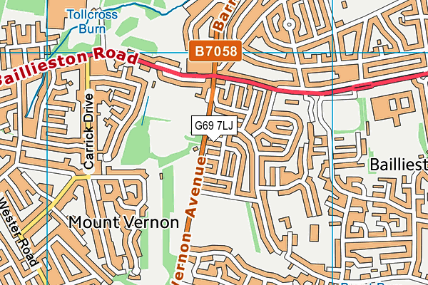 G69 7LJ map - OS VectorMap District (Ordnance Survey) G69 7LJ map - OS VectorMap District (Ordnance Survey)