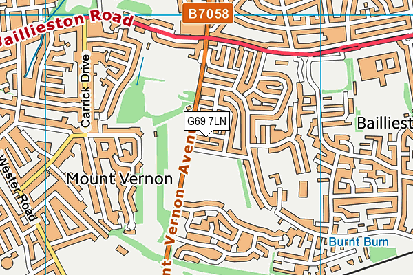 G69 7LN map - OS VectorMap District (Ordnance Survey) G69 7LN map - OS VectorMap District (Ordnance Survey)