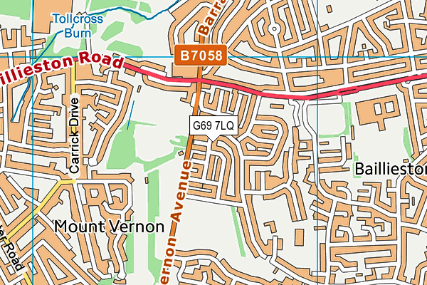G69 7LQ map - OS VectorMap District (Ordnance Survey) G69 7LQ map - OS VectorMap District (Ordnance Survey)