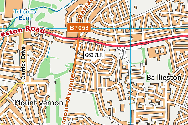 G69 7LR map - OS VectorMap District (Ordnance Survey) G69 7LR map - OS VectorMap District (Ordnance Survey)