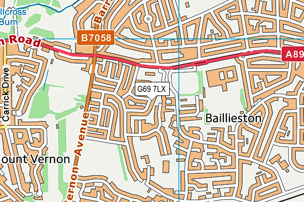 G69 7LX map - OS VectorMap District (Ordnance Survey) G69 7LX map - OS VectorMap District (Ordnance Survey)
