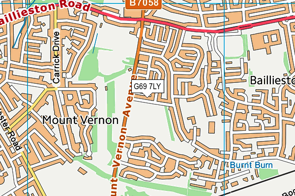 G69 7LY map - OS VectorMap District (Ordnance Survey) G69 7LY map - OS VectorMap District (Ordnance Survey)
