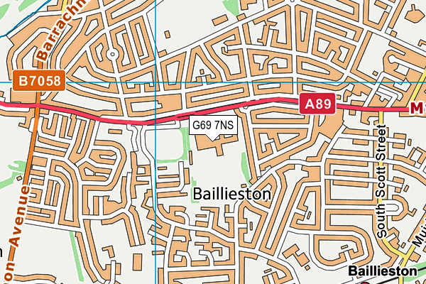 G69 7NS map - OS VectorMap District (Ordnance Survey) G69 7NS map - OS VectorMap District (Ordnance Survey)