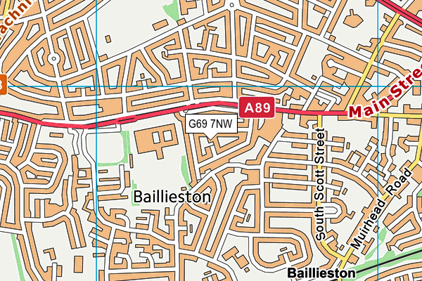 G69 7NW map - OS VectorMap District (Ordnance Survey) G69 7NW map - OS VectorMap District (Ordnance Survey)