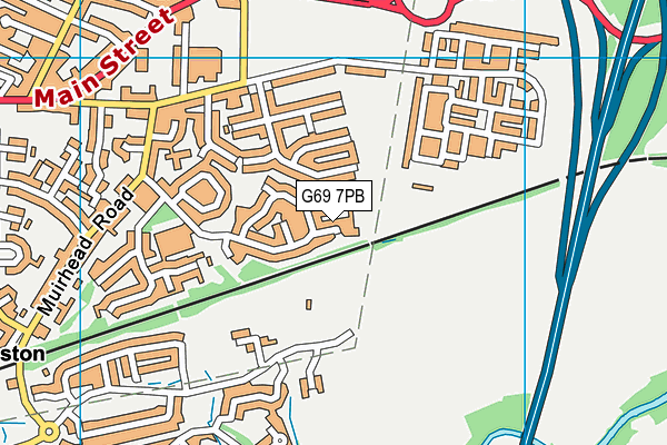 G69 7PB map - OS VectorMap District (Ordnance Survey) G69 7PB map - OS VectorMap District (Ordnance Survey)
