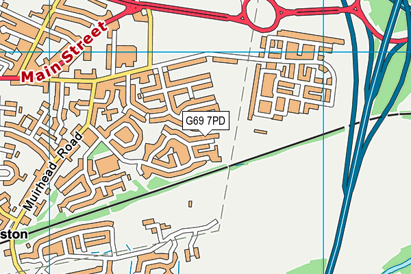 G69 7PD map - OS VectorMap District (Ordnance Survey) G69 7PD map - OS VectorMap District (Ordnance Survey)
