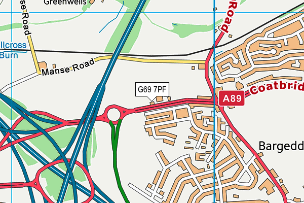 G69 7PF map - OS VectorMap District (Ordnance Survey) G69 7PF map - OS VectorMap District (Ordnance Survey)